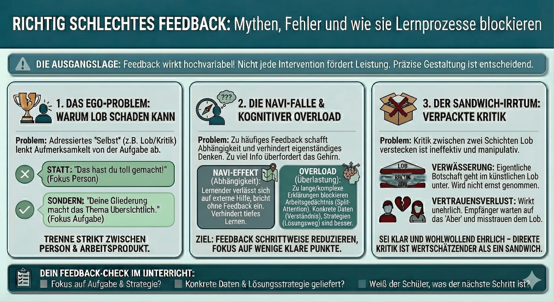 Abbildung 1: Richtig schlechtes Feedback (Gemini 3 Pro prompted by Hendrik Haverkamp, CC BY 4.0)